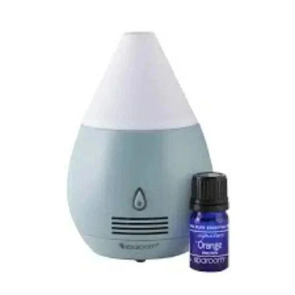 MINI SCENTIFIER BLUE ESSENTIAL OIL DIFFUSER + ORANGE ESSENTIAL OIL - Picture 1 of 2